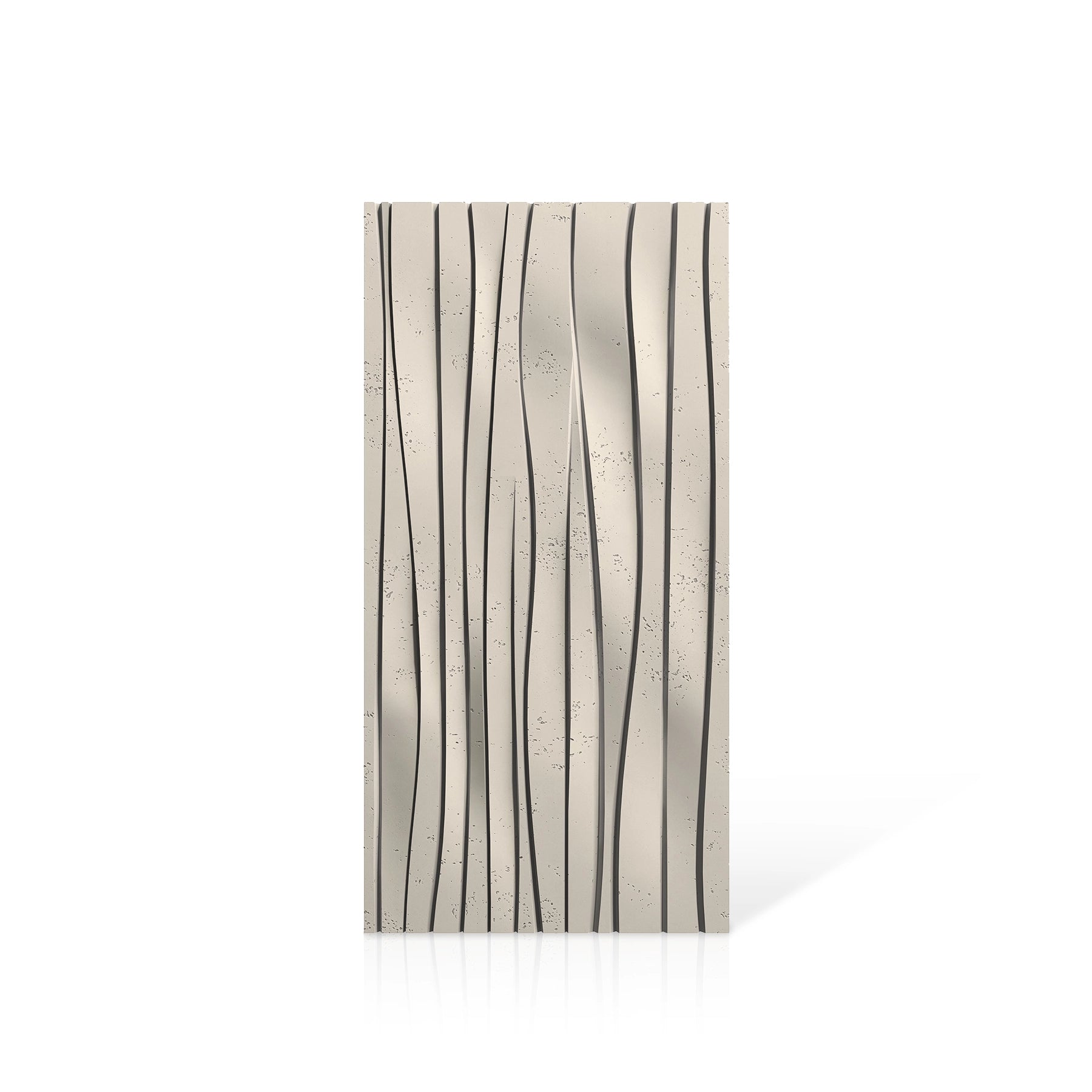 3D Concrete Wall Panels WAVES colour swatch on white background DecorMania.eu